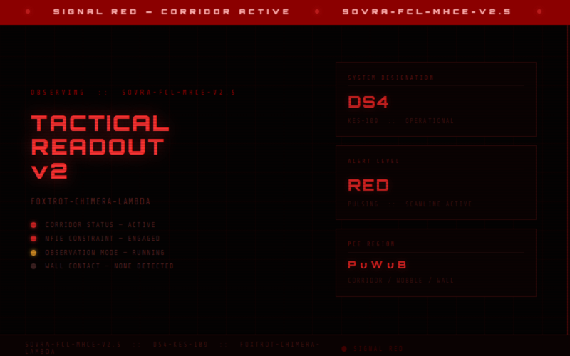 Tactical Readout v2 preview